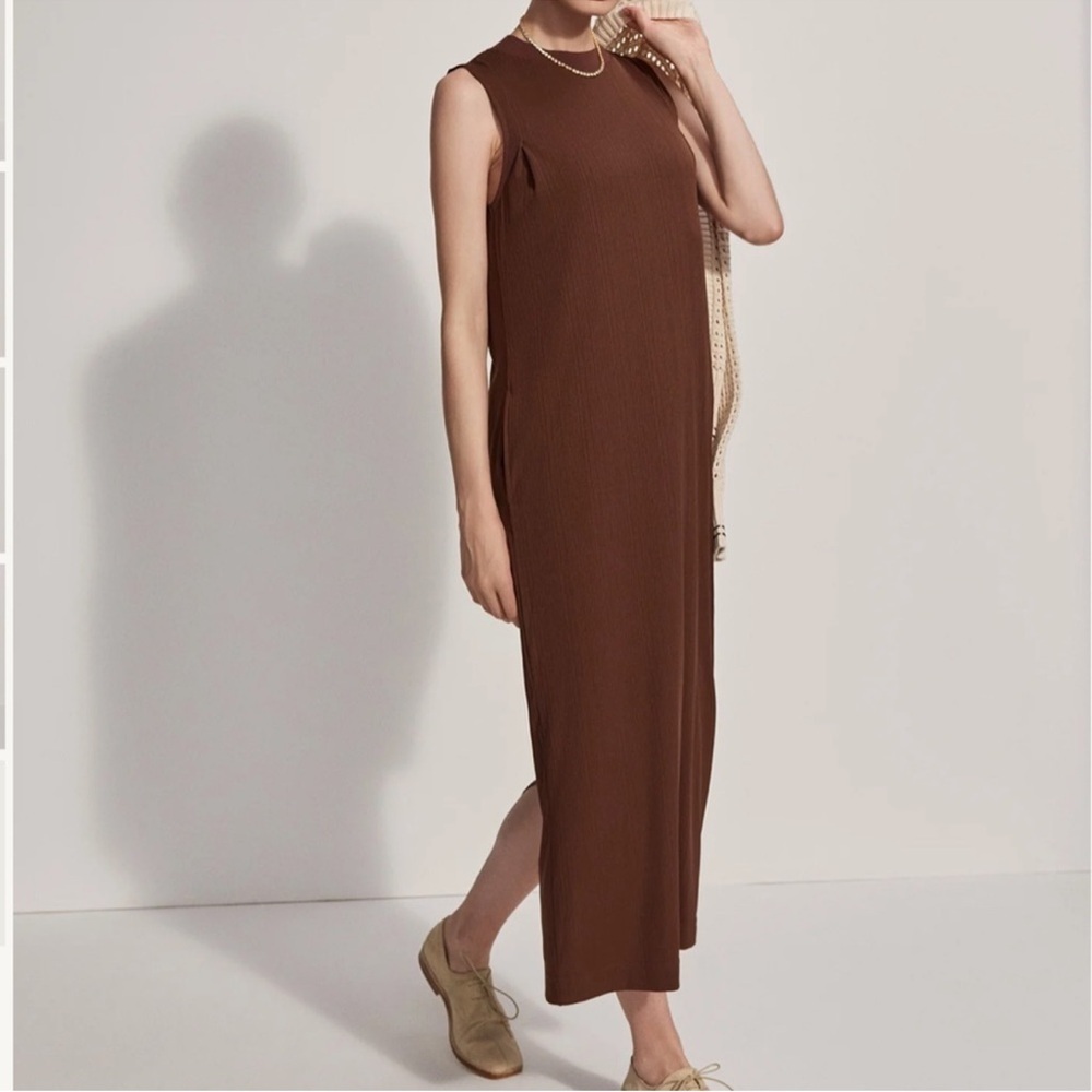 Varley Kayla Ribbed Midi Dress, size Small.